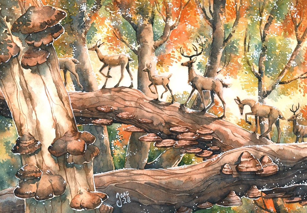 Original Painting - Deer Highway